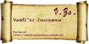 Vadász Zsuzsanna névjegykártya